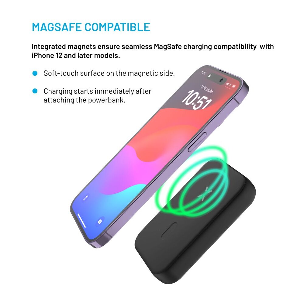 FIXED-MagZen-powerbanka-s-bezdratovym-nabijenim-a-Magsafe-10000-mAh-cerna