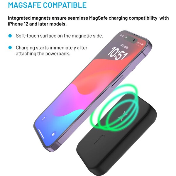 FIXED-MagZen-powerbanka-s-bezdratovym-nabijenim-a-Magsafe-10000-mAh-cerna