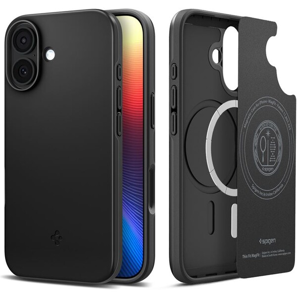 Spigen-Thin-Fit-MagSafe-kryt-iPhone-17-black