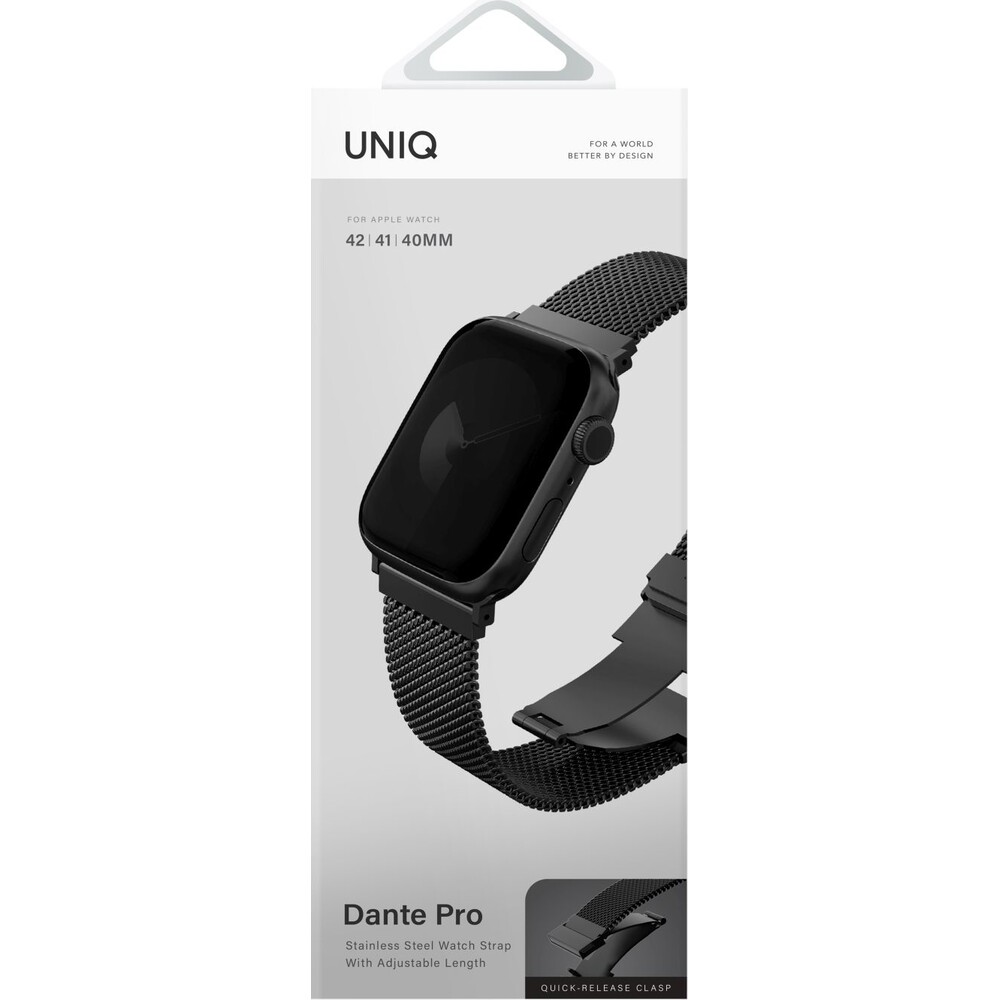UNIQ-Dante-Pro-ocelovy-reminek-42-41-40mm-cerny