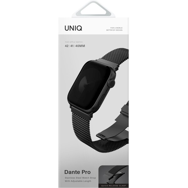UNIQ-Dante-Pro-ocelovy-reminek-42-41-40mm-cerny