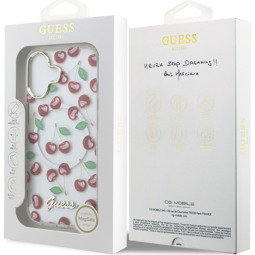 Guess-IML-Glitter-Cherry-MagSafe-kryt-iPhone-17