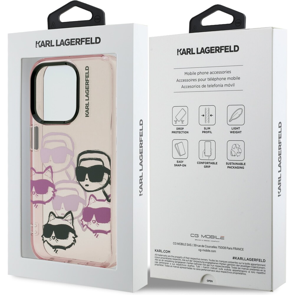 Karl-Lagerfeld-IML-Multi-K-CH-Heads-kryt-iPhone-15-Pro-ruzovy
