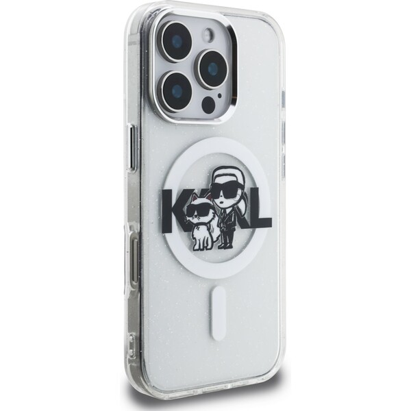 Karl-Lagerfeld-IML-Glitter-Karl-and-Choupette-Sketch-MagSafe-kryt-iPhone-16-Pro-ciry