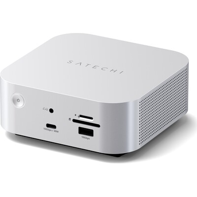 Satechi Thunderbolt 5 CubeDock with SSD Enclosure dokovací stanice (140W) stříbrná