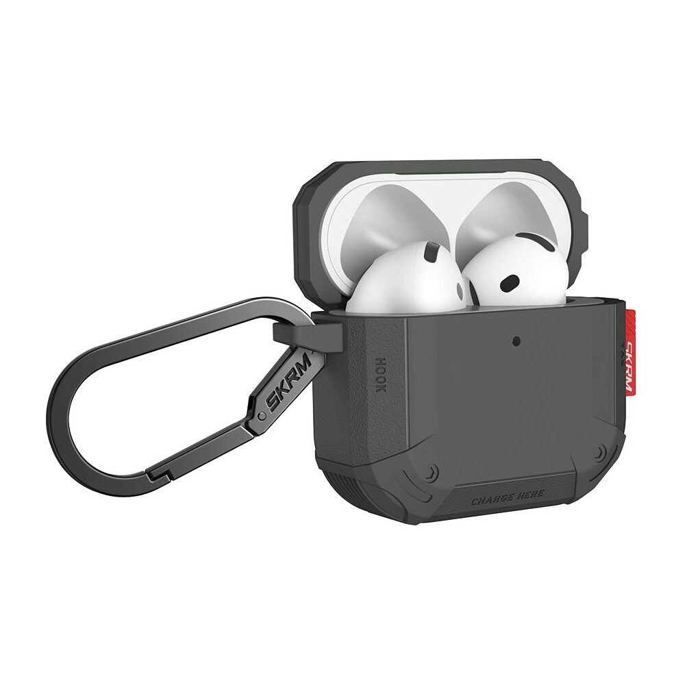 SKINARMA-Mecha-CE-pouzdro-pro-AirPods-4-olivove-zelene