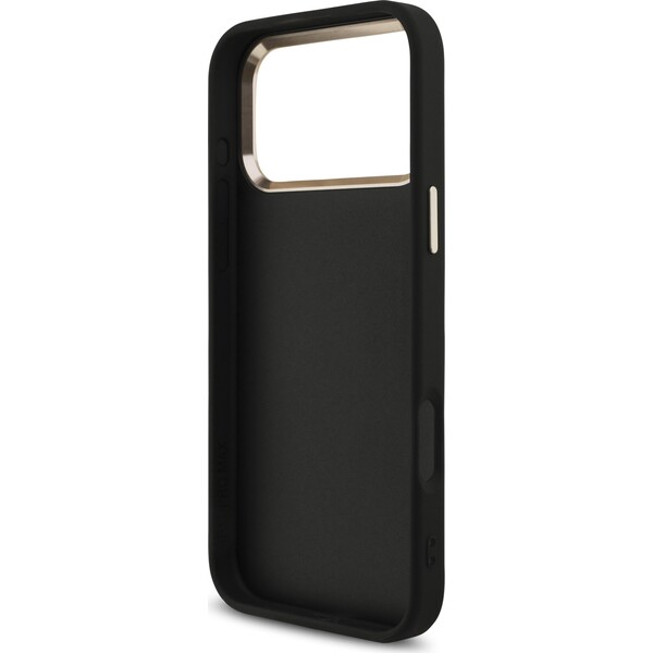 Guess-PU-Fixed-Glitter-4G-Metal-Frame-kryt-iPhone-17-Pro-Max-cerny