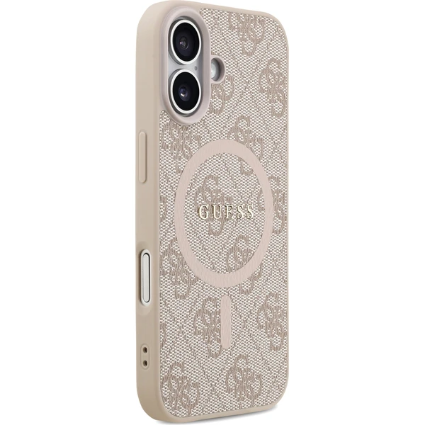 Guess-PU-Leather-4G-Colored-Ring-MagSafe-Zadni-Kryt-pro-iPhone-17-ruzovy