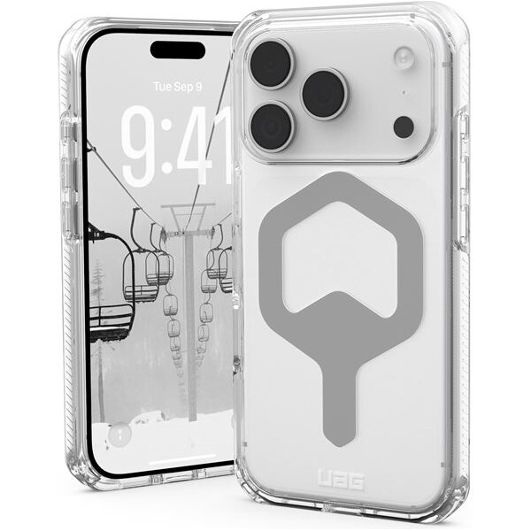 UAG-Plyo-Magsafe-kryt-iPhone-17-Pro-ciry-stribrny