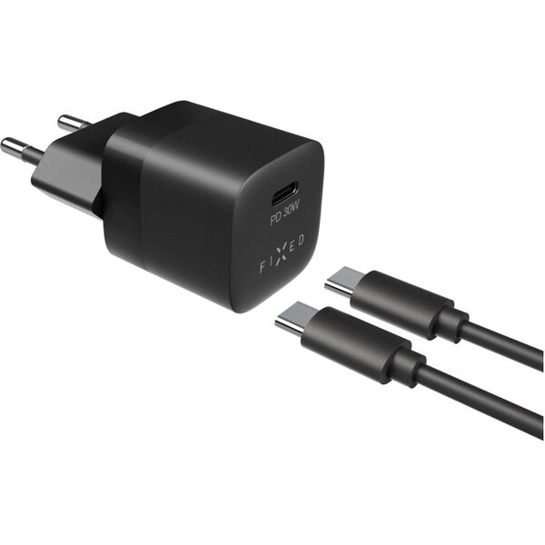 FIXED-Mini-nabijecka-s-USB-C-vystupem-a-kabelem-USB-C-1-metr-PD-30W-cerna