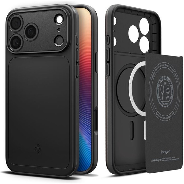Spigen-Thin-Fit-MagSafe-kryt-iPhone-17-Pro-black