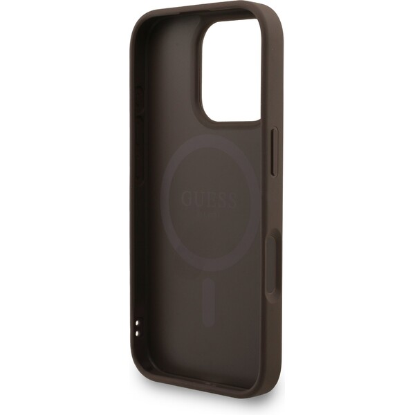 Guess-PU-Leather-4G-Colored-Ring-Strap-MagSafe-kryt-iPhone-16-Pro-Max-hnedy