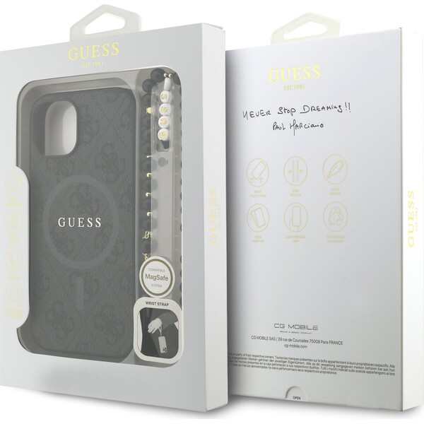 Guess-PU-Leather-4G-Colored-Ring-Strap-MagSafe-kryt-iPhone-14-cerny