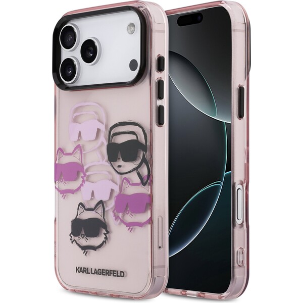 Karl-Lagerfeld-IML-Multi-K-CH-Heads-Zadni-Kryt-pro-iPhone-17-Pro-Max-ruzovy