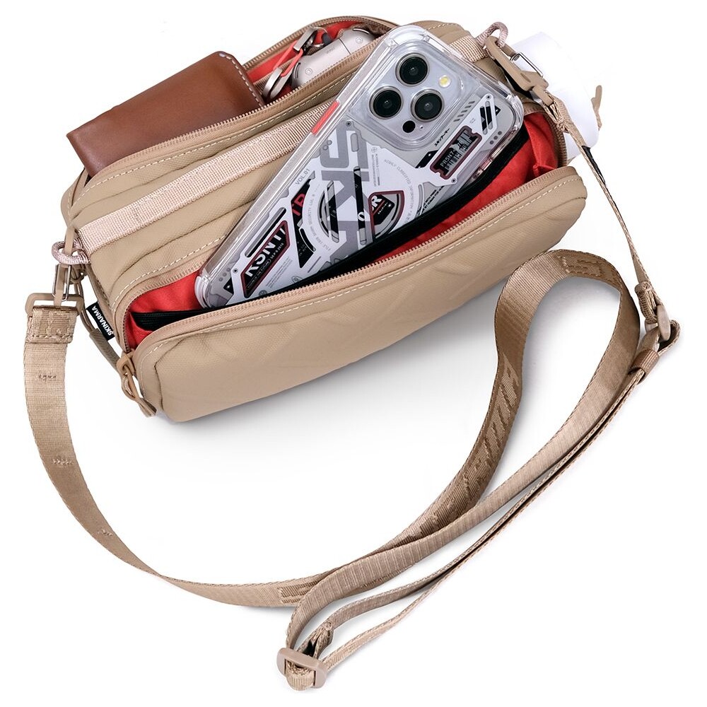 SKINARMA-Bottle-Sacoche-Bag-Juno-crossbody-taska-bezova