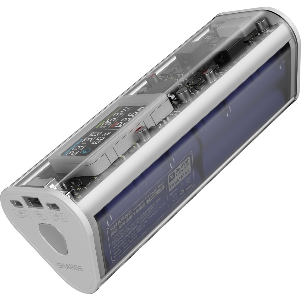 SHARGE-Shargeek-170W-Powerbanka-24000-mAh-IP66-bila