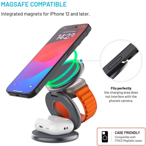 FIXED-MagPowerstation-Round-3v1-MagSafe-nabijecka-15W-5W-5W-seda