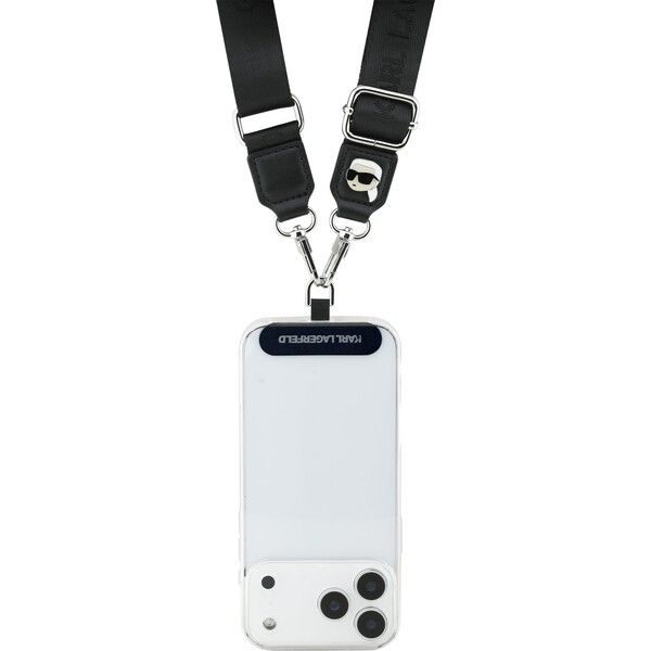 Karl-Lagerfeld-Universal-Crossbody-popruh-Karl-Patch-cerny