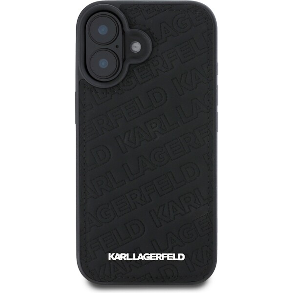 Karl-Lagerfeld-PU-Quilted-Pattern-kryt-pro-iPhone-16-cerny