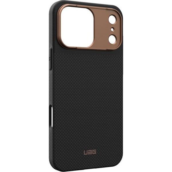 UAG-Fibr-Armr-MagSafe-kryt-iPhone-17-Pro-Max-kevlar-cerny-bronzovy