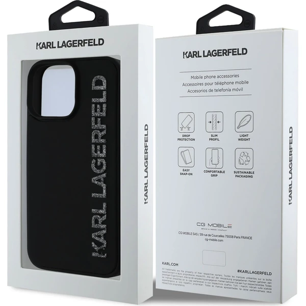 Karl-Lagerfeld-3D-Rubber-Glitter-Logo-kryt-iPhone-16-Pro-Max-cerny