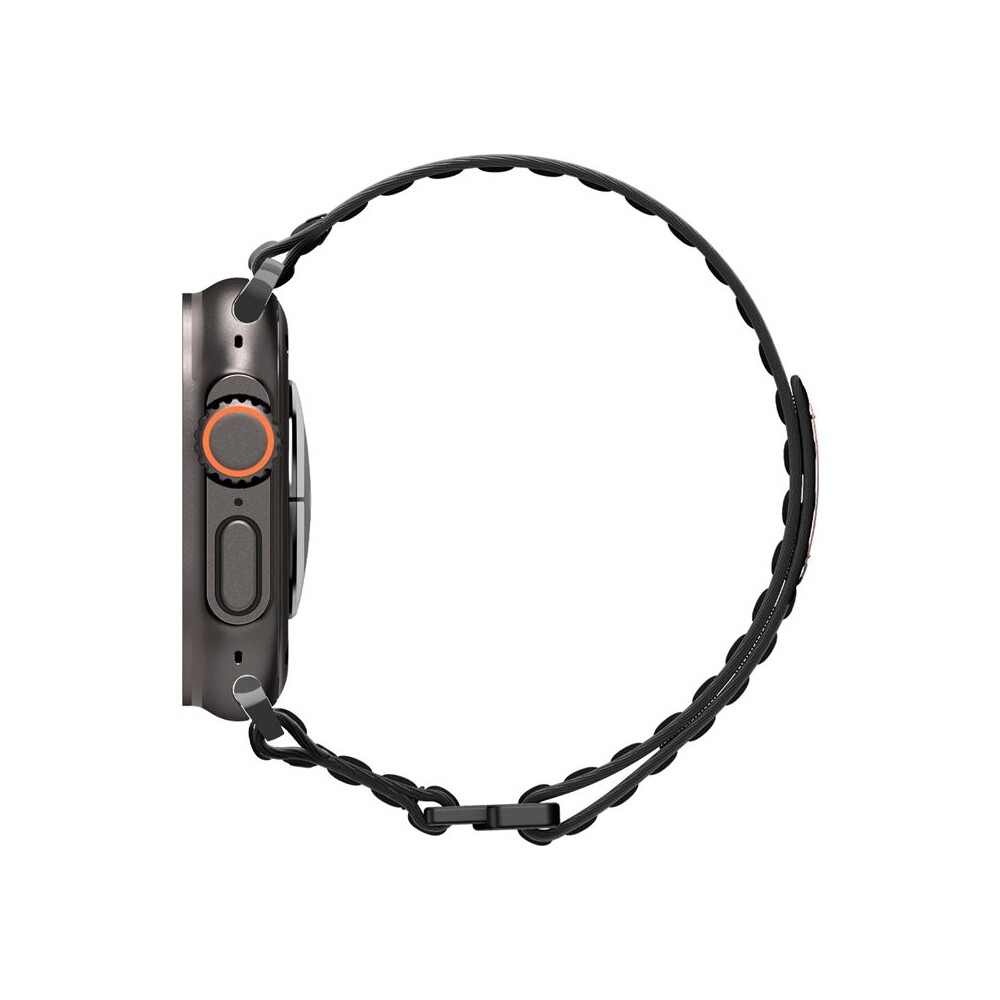Spigen-Fabric-Band-reminek-hook-and-loop-Apple-Watch-49-46-45-44mm-cerny
