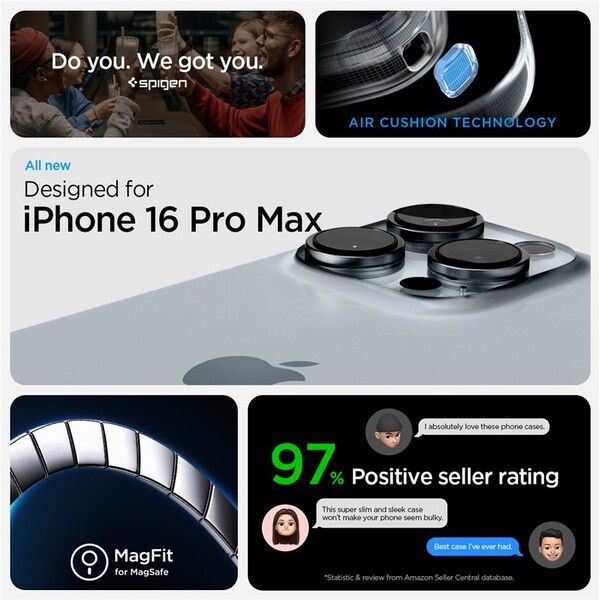 Spigen-Tough-Armor-MagSafe-kryt-iPhone-16-Pro-Max-frost-black