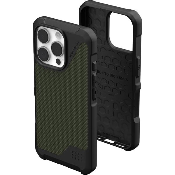 UAG-Metropolis-LT-Magsafe-Kevlar-kryt-iPhone-16-Pro-olivove-zeleny