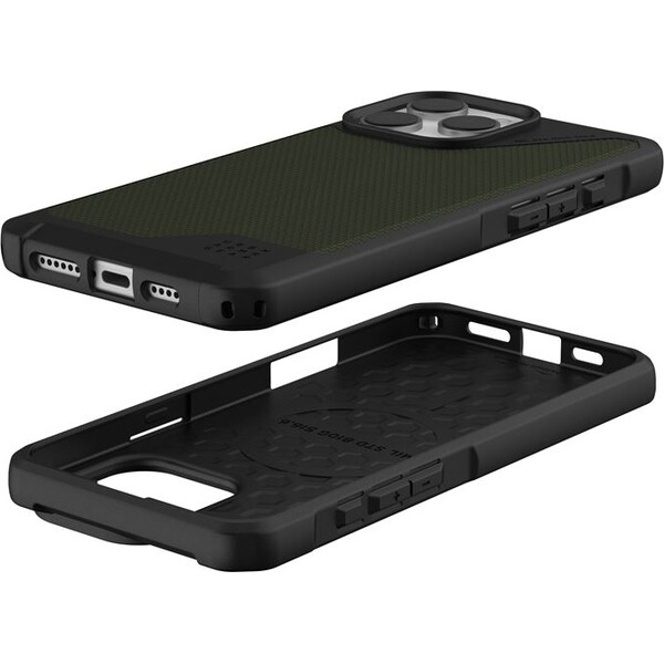 UAG-Metropolis-LT-Magsafe-Kevlar-kryt-iPhone-16-Pro-Max-olivove-zeleny
