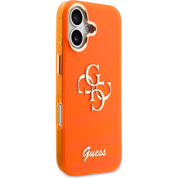 Guess-IML-4G-Script-Metal-Logo-kryt-iPhone-17-oranzovy