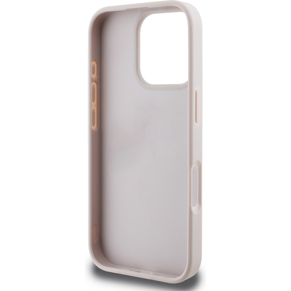 Guess-PU-4G-Strass-Triangle-Metal-Logo-kryt-pro-iPhone-16-Pro-ruzovy