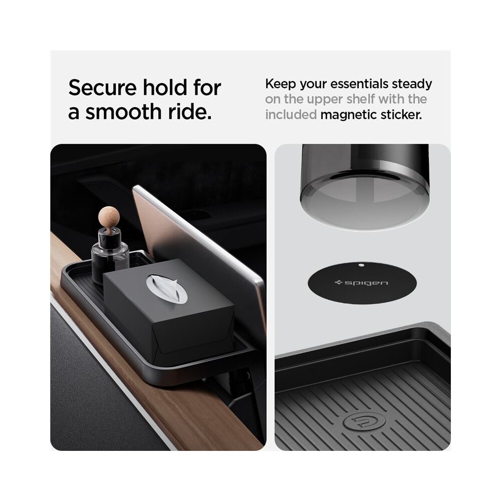 Spigen-Under-Screen-Storage-organizer-pod-displej-Tesla-Model-Y-3-cerny