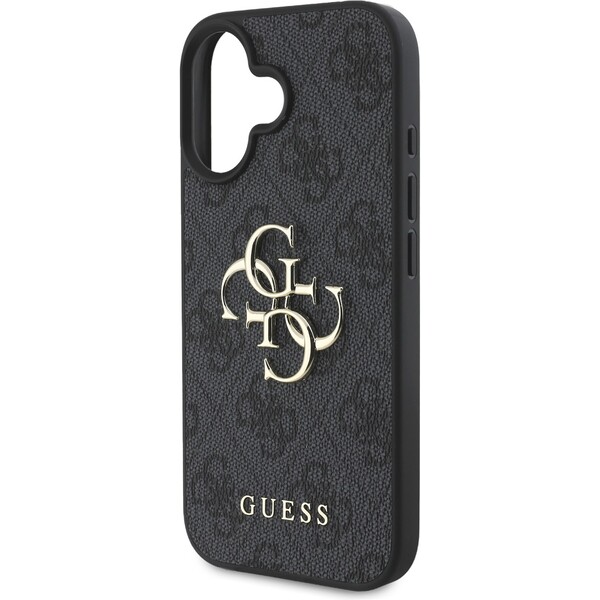 Guess-PU-4G-Metal-Logo-kryt-pro-iPhone-16-sedy