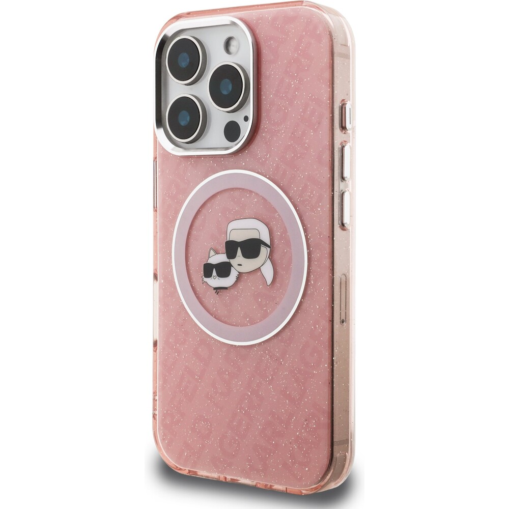 Karl-Lagerfeld-IML-K-CH-Heads-Repeated-Logo-MagSafe-kryt-iPhone-16-Pro-Max-ruzovy