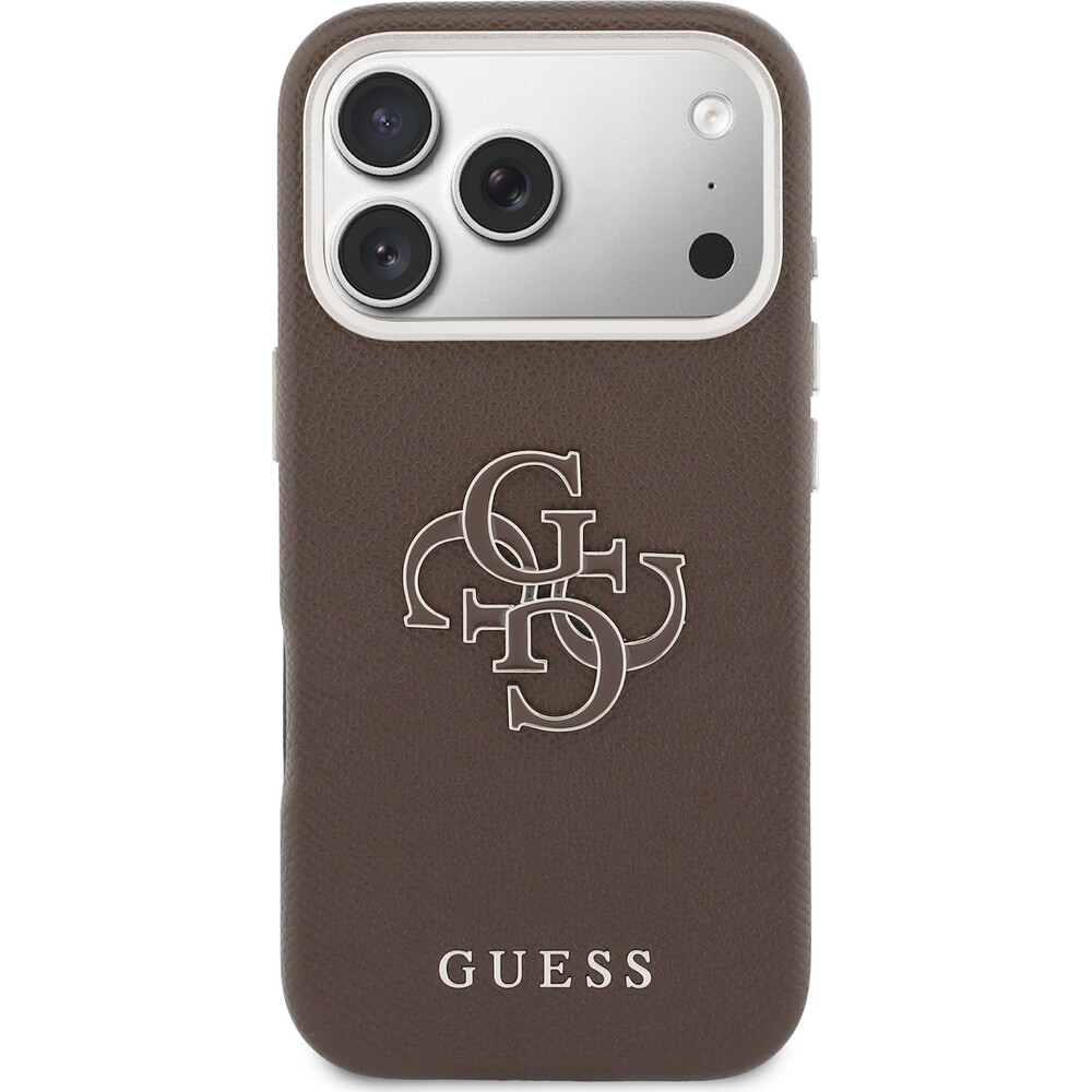 Guess-PU-Resin-Logo-kryt-iPhone-17-Pro-Max-hnedy