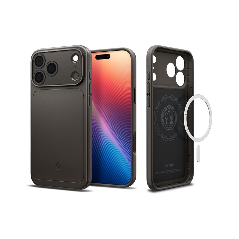 Spigen-Thin-Fit-MagSafe-kryt-iPhone-17-Pro-gunmetal