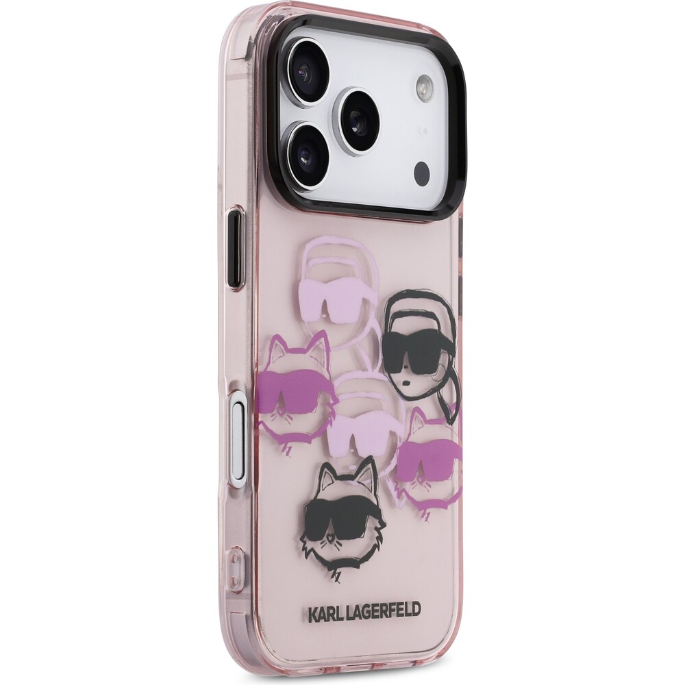 Karl-Lagerfeld-IML-Multi-K-CH-Heads-Zadni-Kryt-pro-iPhone-17-Pro-ruzovy