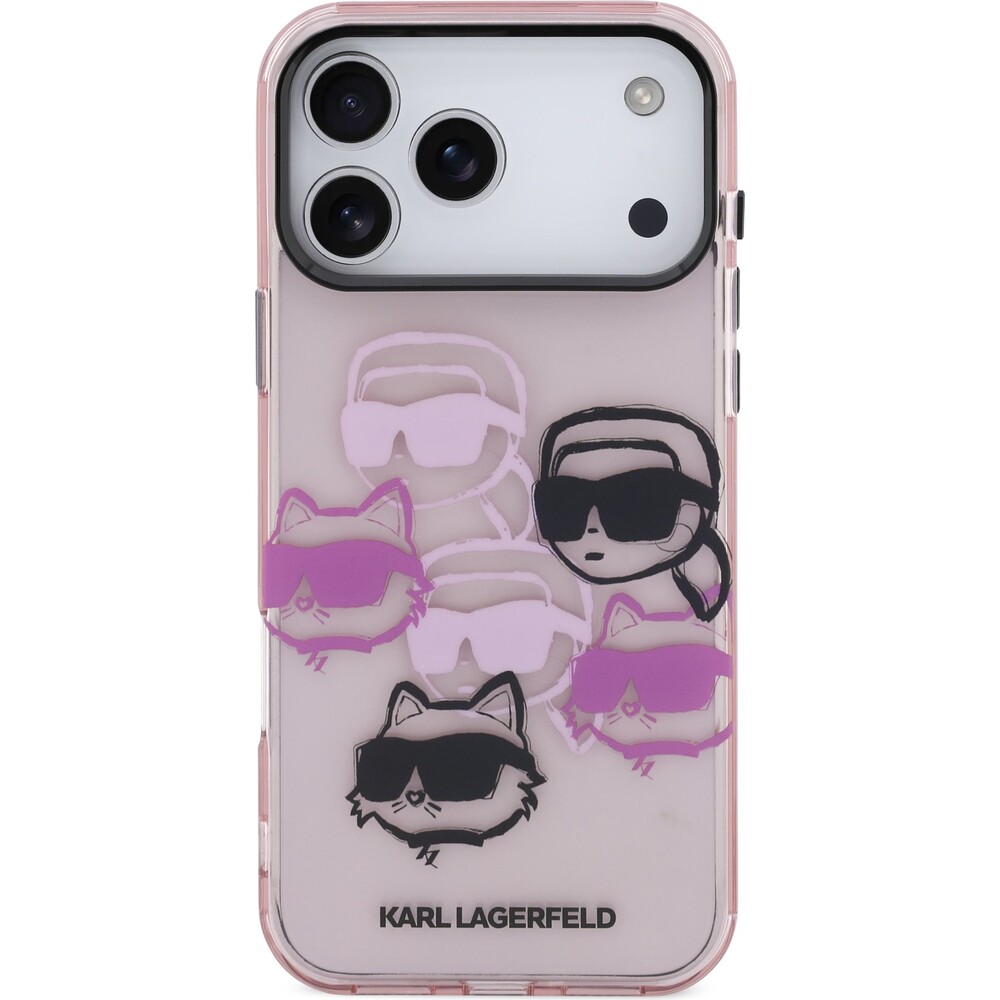 Karl-Lagerfeld-IML-Multi-K-CH-Heads-Zadni-Kryt-pro-iPhone-17-Pro-Max-ruzovy