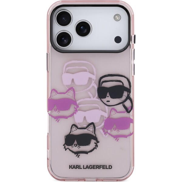 Karl-Lagerfeld-IML-Multi-K-CH-Heads-Zadni-Kryt-pro-iPhone-17-Pro-Max-ruzovy