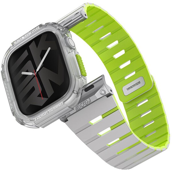 SKINARMA-Gemini-Atom-reminek-a-kryt-Apple-Watch-42mm-limetkovy-neonovy-