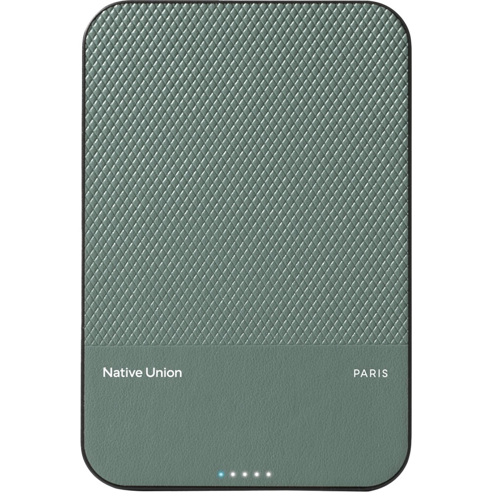 Native-Union-Re-Classic-Magnetic-Power-Bank-Qi2-5000mAh-zelena