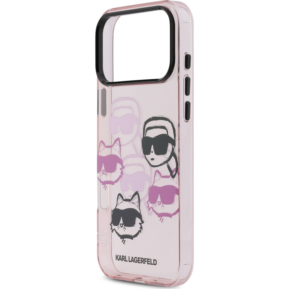 Karl-Lagerfeld-IML-Multi-K-CH-Heads-Zadni-Kryt-pro-iPhone-17-Pro-Max-ruzovy