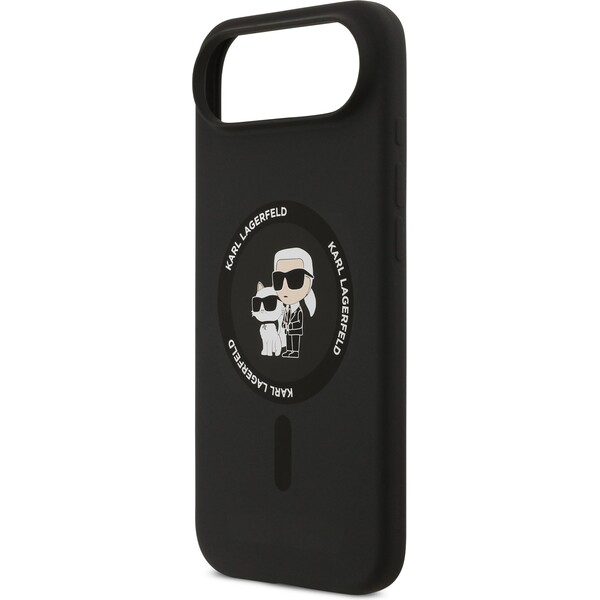 Karl-Lagerfeld-Liquid-Silicone-Karl-and-Choupette-MagSafe-kryt-iPhone-Air-cerny