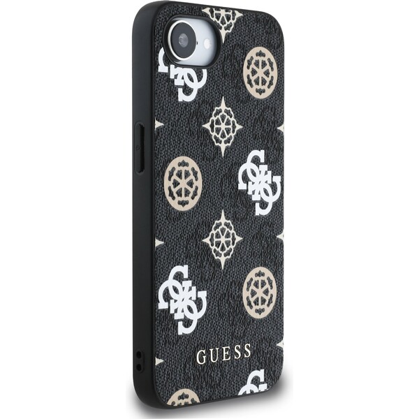 Guess-PU-4G-Peony-MagSafe-kryt-iPhone-17e-16e-cerny