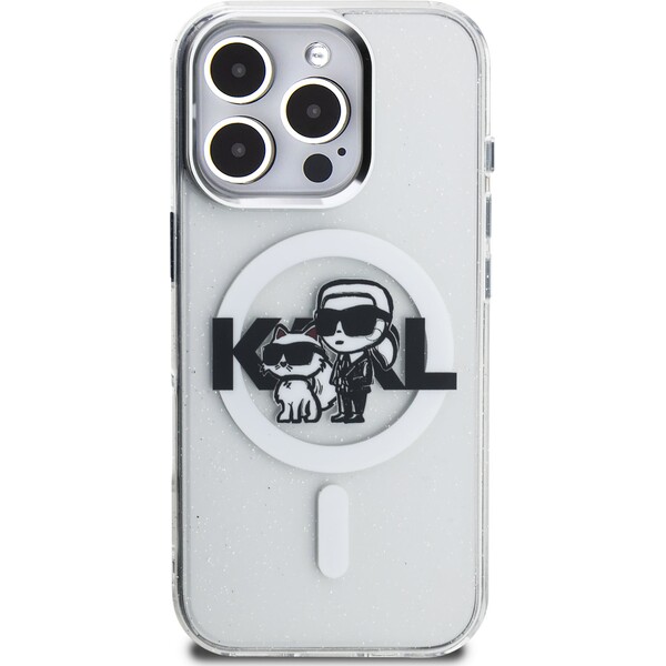 Karl-Lagerfeld-IML-Glitter-Karl-and-Choupette-Sketch-MagSafe-kryt-iPhone-16-Pro-ciry