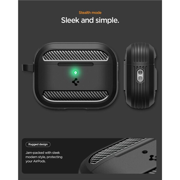 Spigen-Rugged-Armor-pouzdro-AirPods-Pro-3-matte-black
