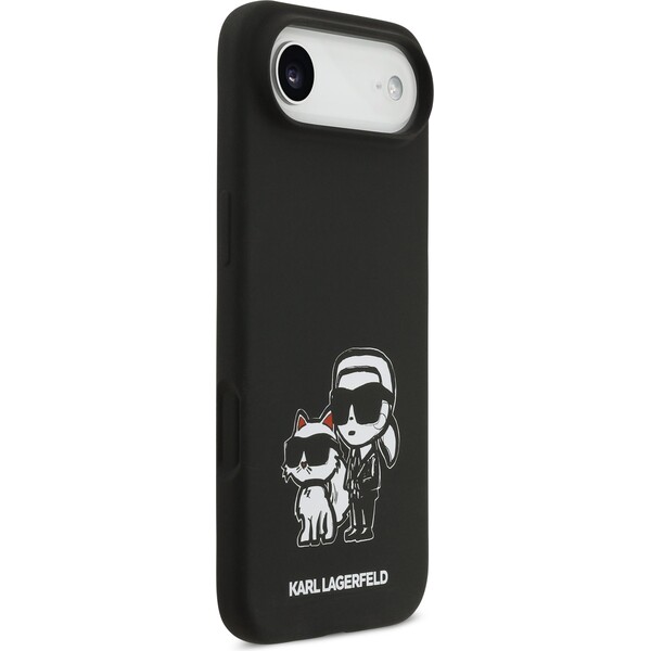 Karl-Lagerfeld-Liquid-Silicone-K-CH-Sketch-MagSafe-kryt-iPhone-Air-cerny