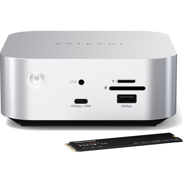 Satechi-Thunderbolt-5-CubeDock-with-SSD-Enclosure-dokovaci-stanice-140W-stribrna