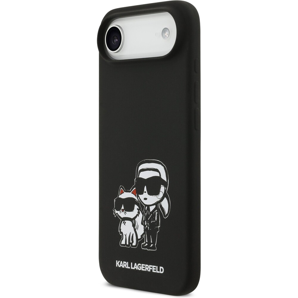 Karl-Lagerfeld-Liquid-Silicone-K-CH-Sketch-MagSafe-kryt-iPhone-Air-cerny