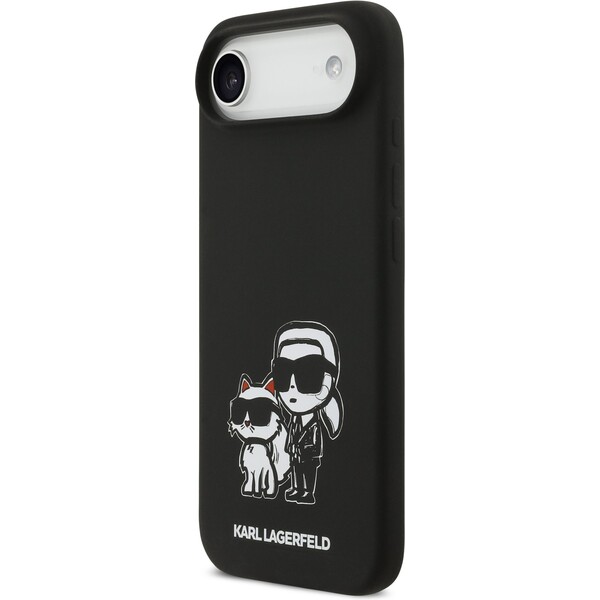 Karl-Lagerfeld-Liquid-Silicone-K-CH-Sketch-MagSafe-kryt-iPhone-Air-cerny